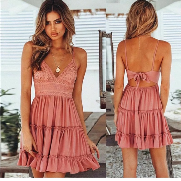 Dresses & Skirts - Boho Orange Summer Sundress